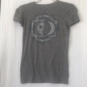 Gray earth/air/water tee-shirt